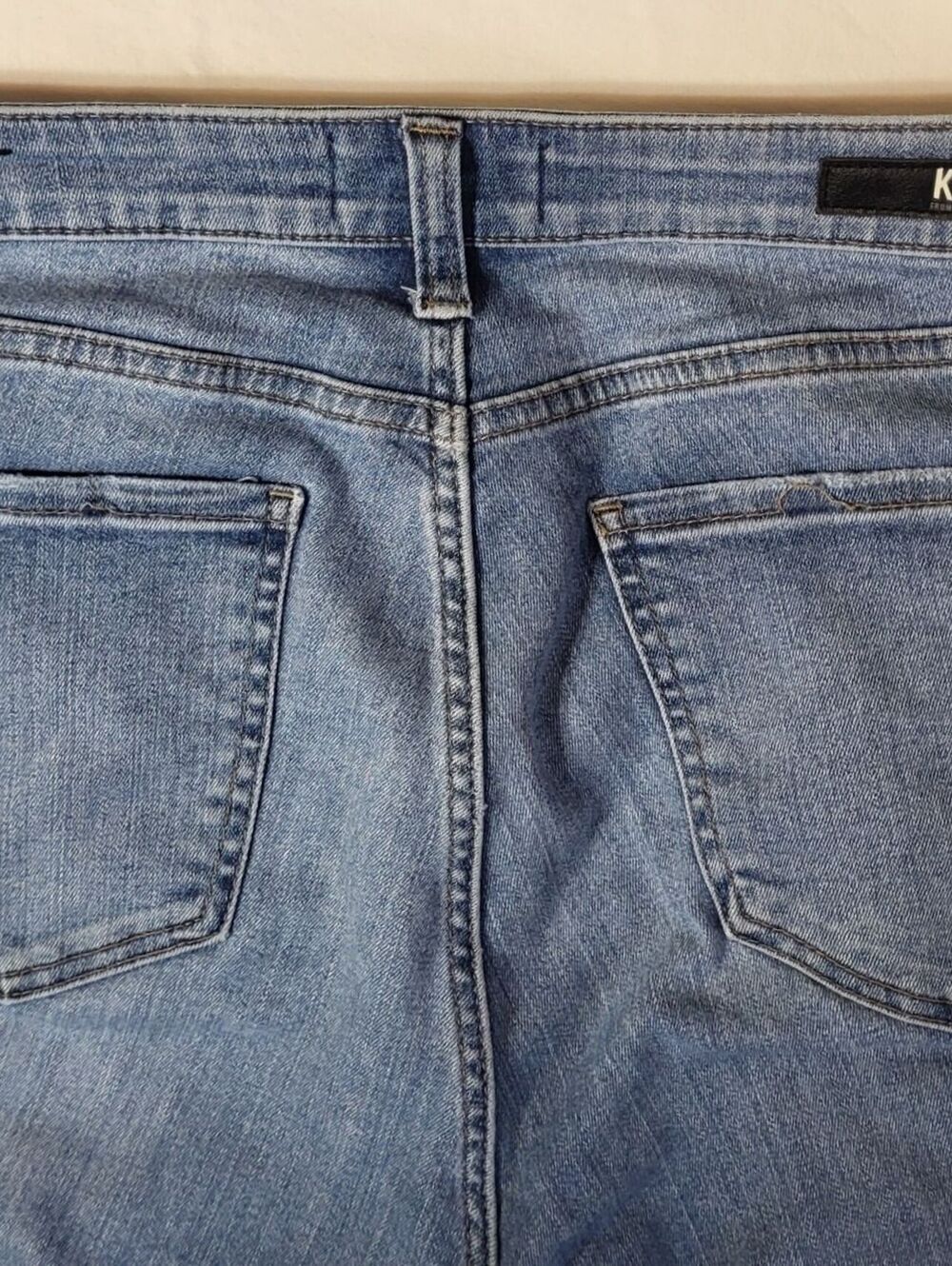Kut From The Kloth Women's High Waist Button Fly Skinny Jeans Size 12 with Fray - Picture 5 of 9